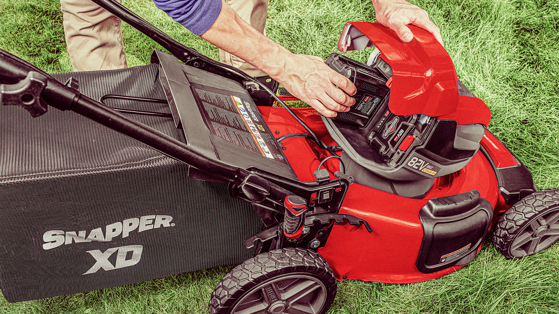 Snapper riding on sale mower battery